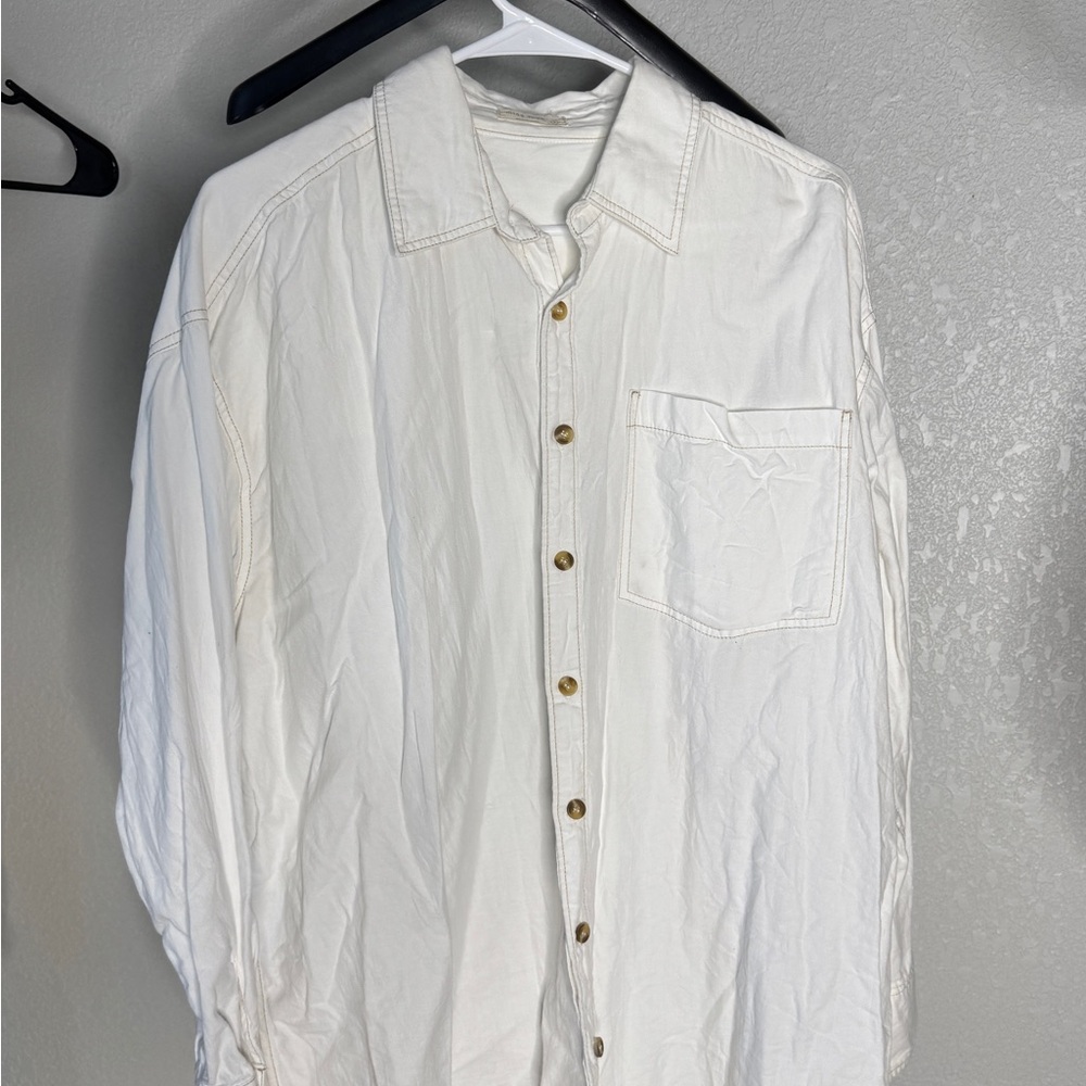 White Button-Up Shirt